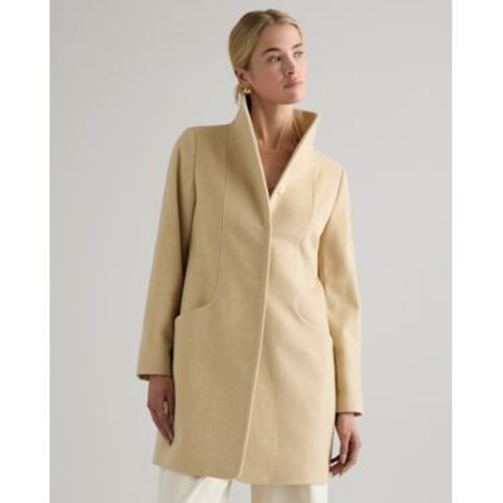 Elegant Cream Women's Coat